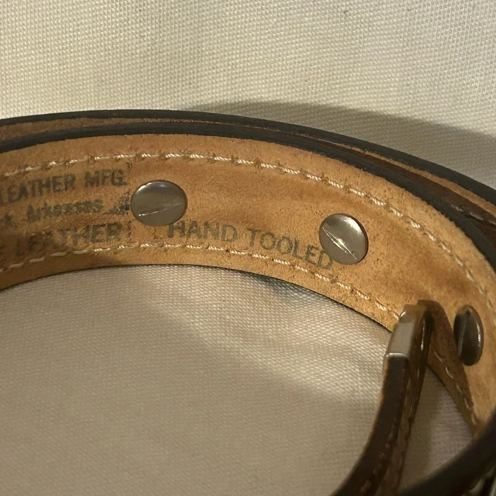 Johnson And Held Belt Buckle End of the Trail Design Native American/ Belt 26